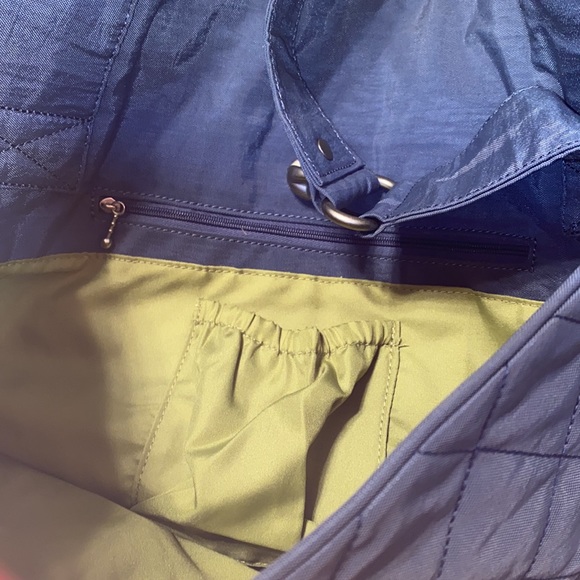 Baggallini blue quilted shoulder bag purse - Picture 6 of 8